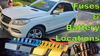 Fuse Box Location Diagram 20122016 Mercedes Ml350