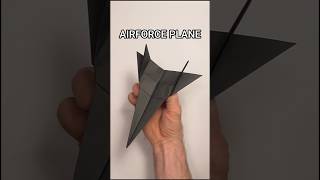 EASY PAPER AIRFORCE PLANE FLY REALLY FAR TUTORIAL | HOW TO MAKE A PAPER AIRPLANE STEP BY STEP