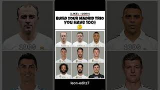 Build Real Madrid TRIO #trending#shorts  #football #messi #ronaldo#realmadrid #trio