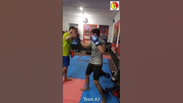 Beginner Boxing Pad Drills | Mittwork | Combos | Boxing Training | Team AJ #shorts #reels #viral