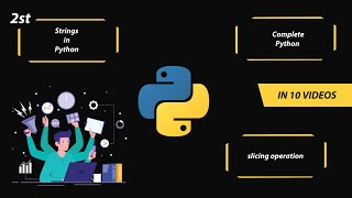[PART-2] Python Programming Series | Strings In Python | Slicing Operation In Strings