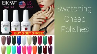 Swatching Elite 99 polishes