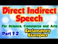 Direct Indirect Speech | Part 7.2/13 | Detailed Explanation with Examples