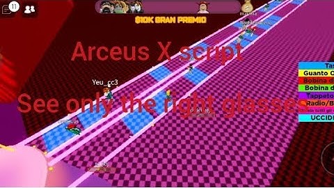 Impossible Glass Bridge Obby script you only see the right glass on Arceus X