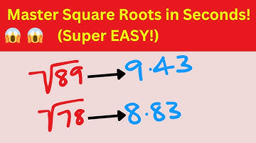 🔥 The SECRET to Estimating Square Roots Instantly! 🤯(Math Hack You NEED to Know!) #SquareRootTips