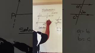 Parallel Lines Angle Trick. #maths #studyguide #mathematics #mathstutor #education .
