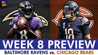 Baltimore Ravens vs. Chicago Bears Preview, Injury Report, Analysis & Prediction | NFL Week 8
