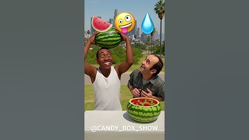 GTA 5 San Andreas Watermelon prank 🍉👦👦🏾 #funny #shorts