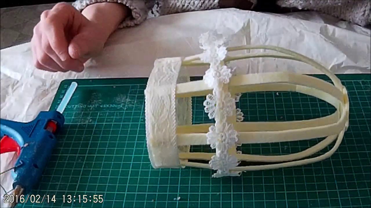 Gabbietta shabby chic in feltro.