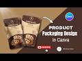 product packaging design on canva|| Canva tutorial||