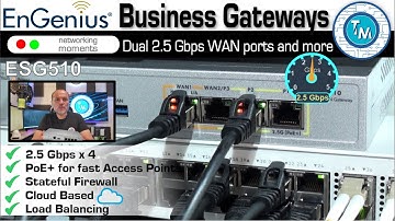 An enterprise cloud based Gateway, the ESG510 by Engenius with 2.5 Gbps dual WAN, more than enough!