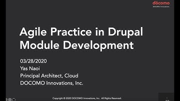 Agile practice in Drupal module development