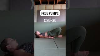 Frog pump glute activation exercise