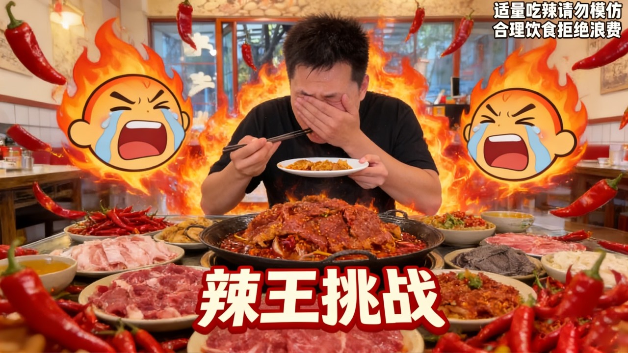 巡辣之旅～挑战重庆“菊花开火锅！双倍辣版本简直暴击，一口下去辣到嘶哈喘气【辣王刘泳杰】