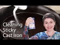 Food Stuck to Cast Iron?  Here is How to Clean It.
