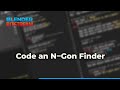 Code an N‑Gon Finder in Blender