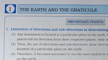 6th Std Geography Workbook Chp 1 The Earth And The Graticule @omeducation8606