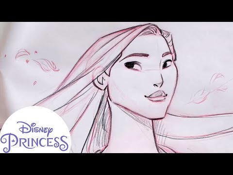 How To Draw Pocahontas | Disney Princess