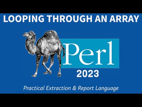 Perl Programming - Array Loop 2023