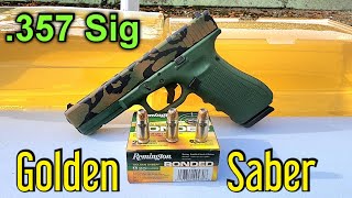 Remington Golden Saber .357 Sig Ballistic Gel Test & Review