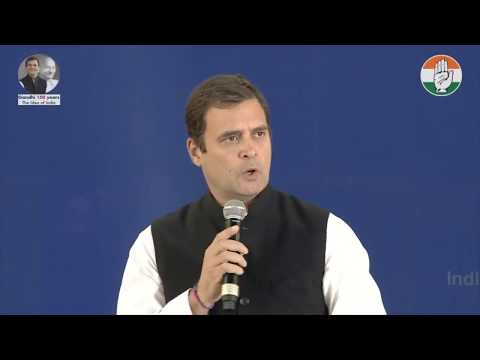 Congress President Rahul Gandhi addresses Indian diaspora in Dubai