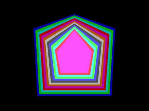 using c grAnimate nested polygonsaphics in turbo c++