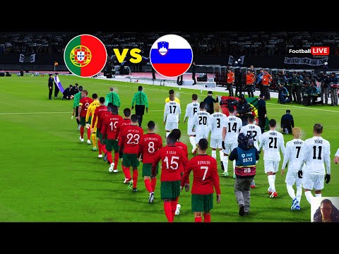 Slovenia vs Portugal | Friendly 2024 | Full Match All Goals | Ronaldo vs | PES Gameplay PC