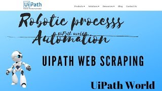 RPA UiPath  Web Scrapping