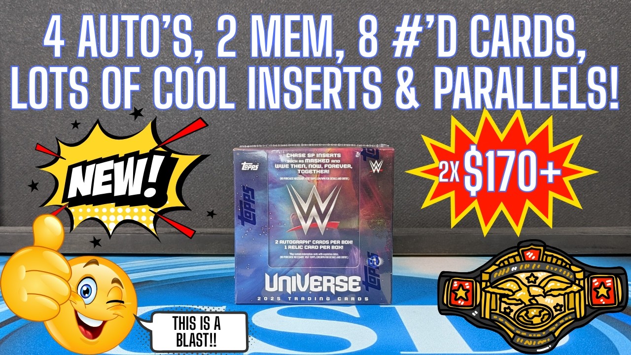 2025 Topps Universe WWE Hobby Box Review!!  FINALLY!! SOME WWE TO RIP!!!