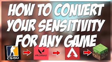 HOW TO CONVERT YOUR SENSITIVITY FROM ONE GAME TO ANOTHER 2021!!