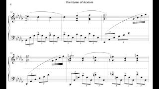 The Hymn of Acxiom for Solo Piano chords