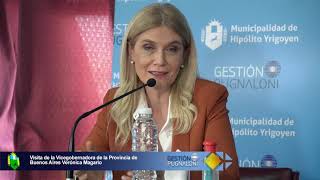 Visitó Henderson  la Vicegobernadora de la Provincia de Buenos Aires, Sra. Verónica Magario