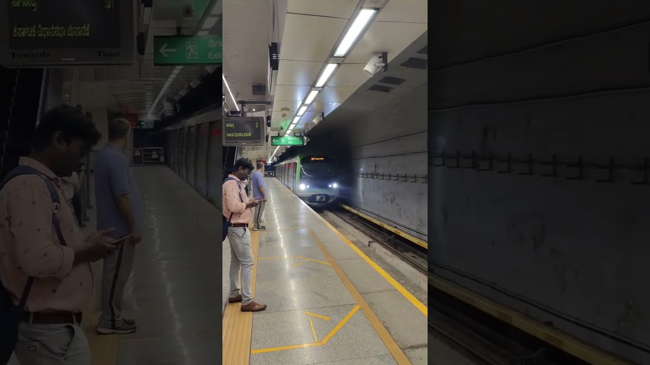 Banglore underground metro. feels like I'm in foreign country. 