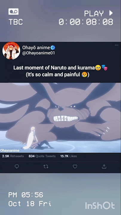 Last moment of Naruto and kurama 🥺🎭 #kurama #naruto #nostalgia #narutoshippuden #boruto