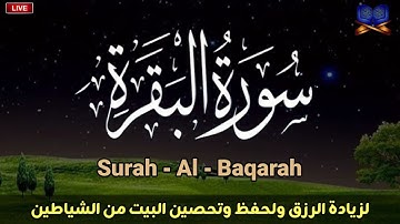 سورة البقرة كاملة 🌹 لزيادة الرزق ولحفظ وتحصين المنزل 🌹تلاة فاقت الوصف🌹Surah AlBaqara