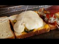 3단 치즈 토스트 달인 / mozzarella cheese toast - korean street food