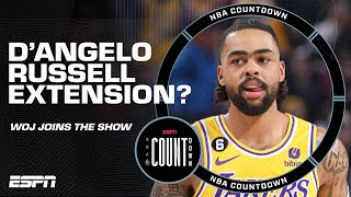 Woj: Lakers \& D'Angelo Russell have mutual interest in a contract extension | NBA Countdown