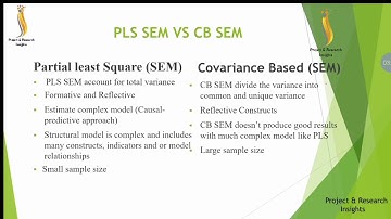 PLS SEM VS CB SEM - Project and Research Insights