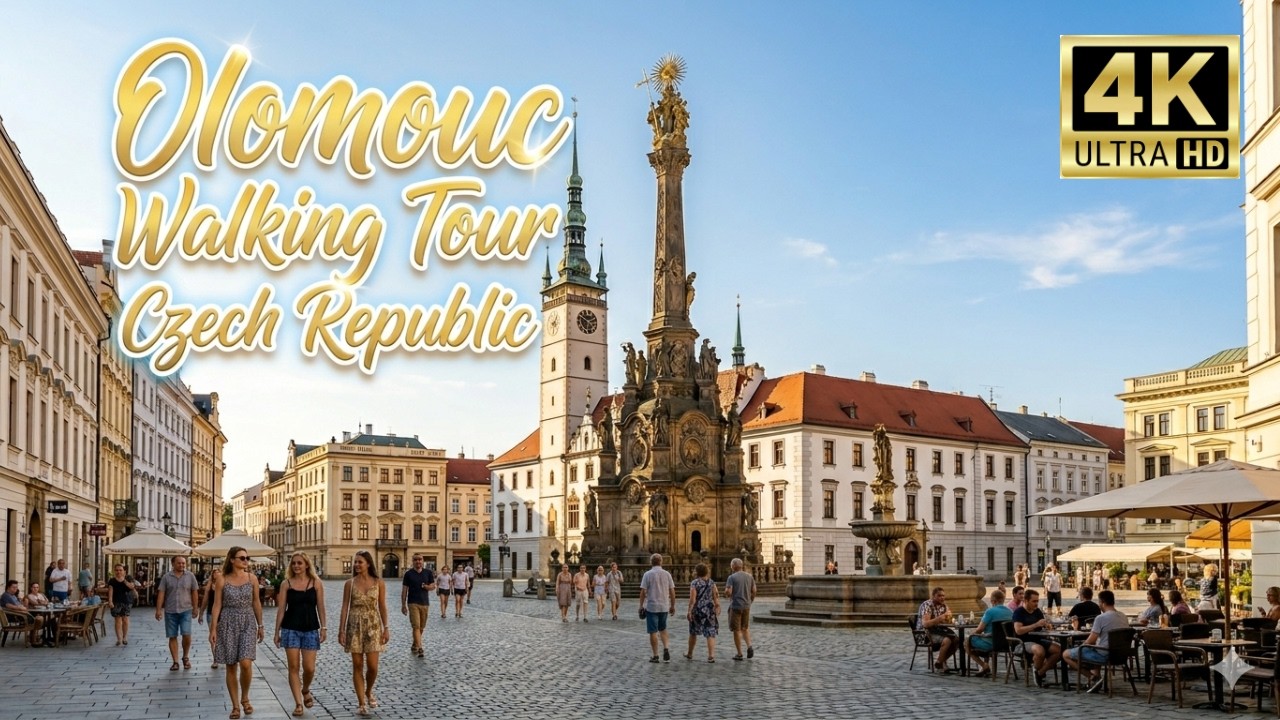 Watch Holy Trinity Column in Olomouc during the day