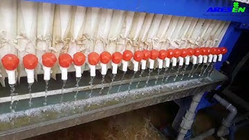 [ARES] Máy ép khung bản - Ứng dụng xử lý bùn thải