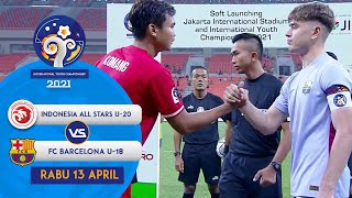 IMBANG! INDONESIA ALL STARS U 20 VS FC BARCELONA U-18 (0-0) | INTERNATIONAL YOUTH CHAMPIONSHIP 2022 screenshot 2