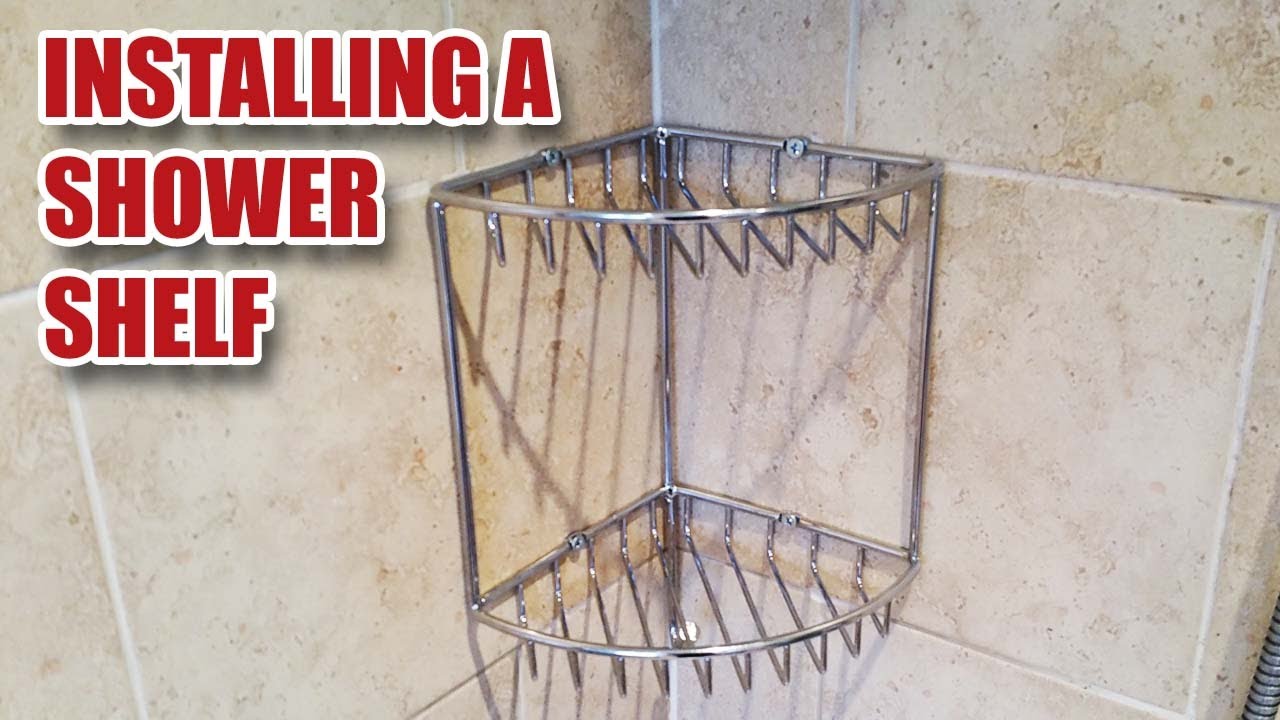 6 Ways to Install a Shower Corner Shelf - wikiHow