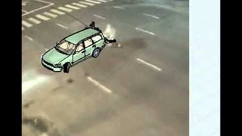 Virtual CRASH | Real World Collision Study | Motorcycle Impact | View 2