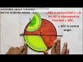 Inscribed angle theorem working model2 std10thsubmathsiigeometryacvm maths lab