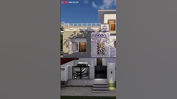 🏡✨EXTERIOR HOME DESIGN ANIMATION ♥ #3ddesign #youtubeshorts #shorts