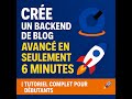 Crée un backend de blog avancé en seulement 6 min avec OrangCode 🚀 | Tutoriel complet pour débutants
