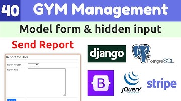 Django Full Course: Gym Management System #40|Django Model Form with Hidden Fields|Django Tutorials