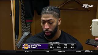 Anthony Davis Postgame Interview Los Angeles Lakers Lose To Houston Rockets 135-119