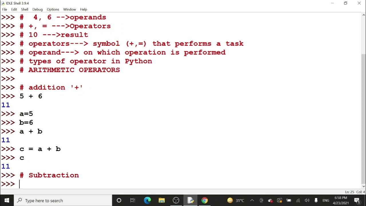 11. Arithmetic Operations | Python Lectures | - YouTube