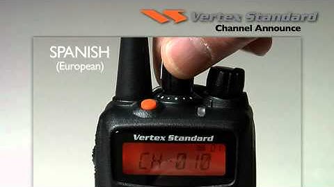 Using the Channel Announce feature on Vertex radios